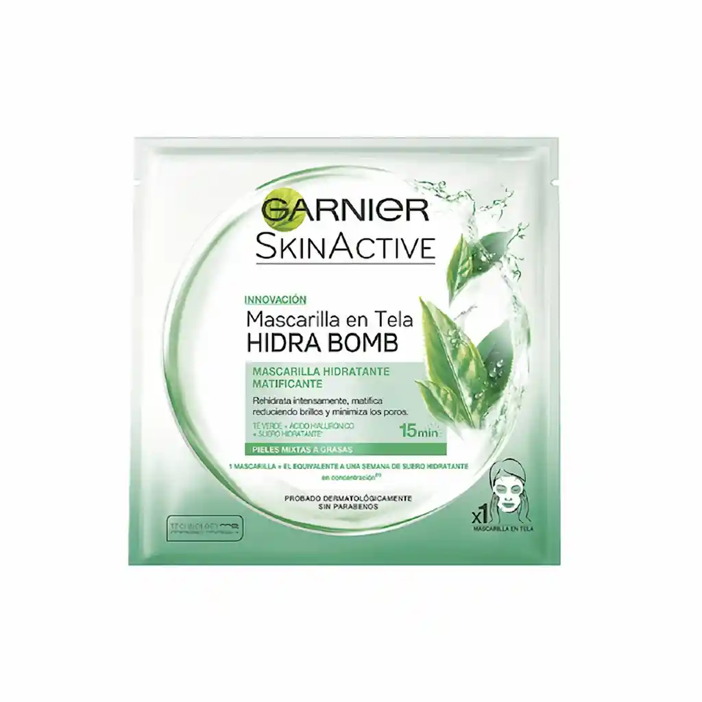 Garnier Mascarilla en Tela té Verde