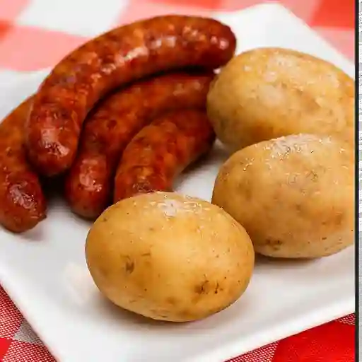 Chorizo con papa salada