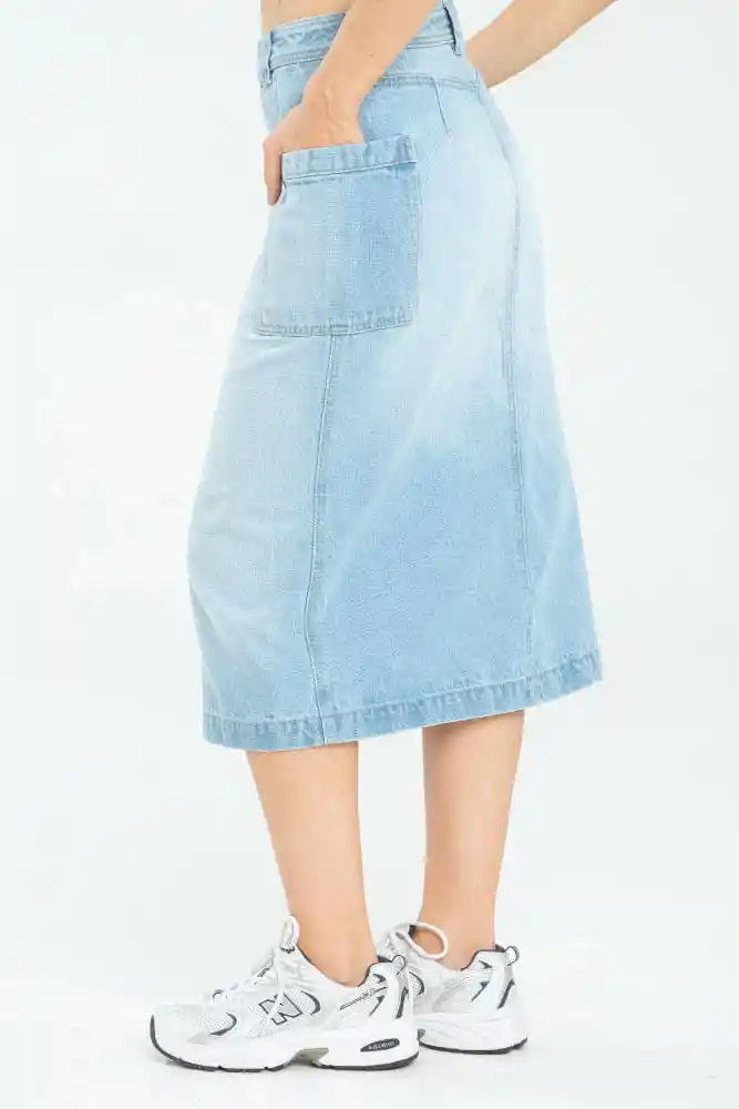 Falda Midi Botones