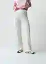 Pantalón Mujer Crudo Marfil Claro T L 432G084 Naf Naf