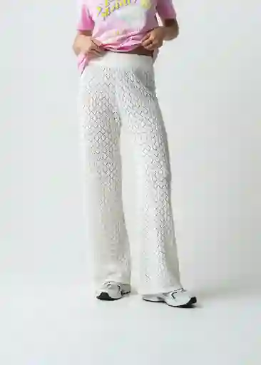 Pantalón Mujer Crudo Marfil Claro T L 432G084 Naf Naf