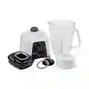 Imusa Licuadora Power Mix Plus 2V Vaso Vidrio Blanca