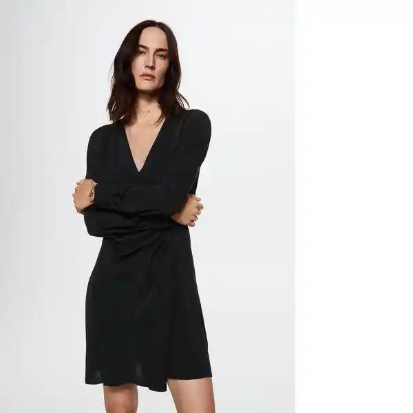 Vestido Angel Negro Talla 25 Mujer Mango