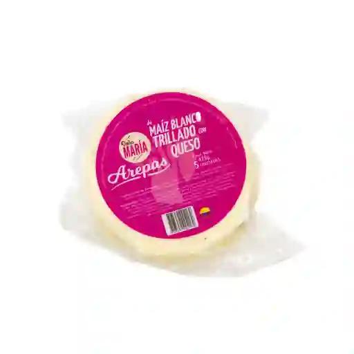 Doña María Arepas de Maíz Blanco Trillado con Queso