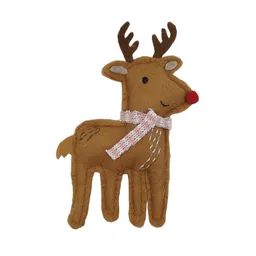 Adorno Reno Con Bufanda Bosque Krea