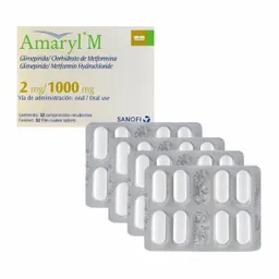 Amaryl M Antidiabético en Comprimidos Recubiertos