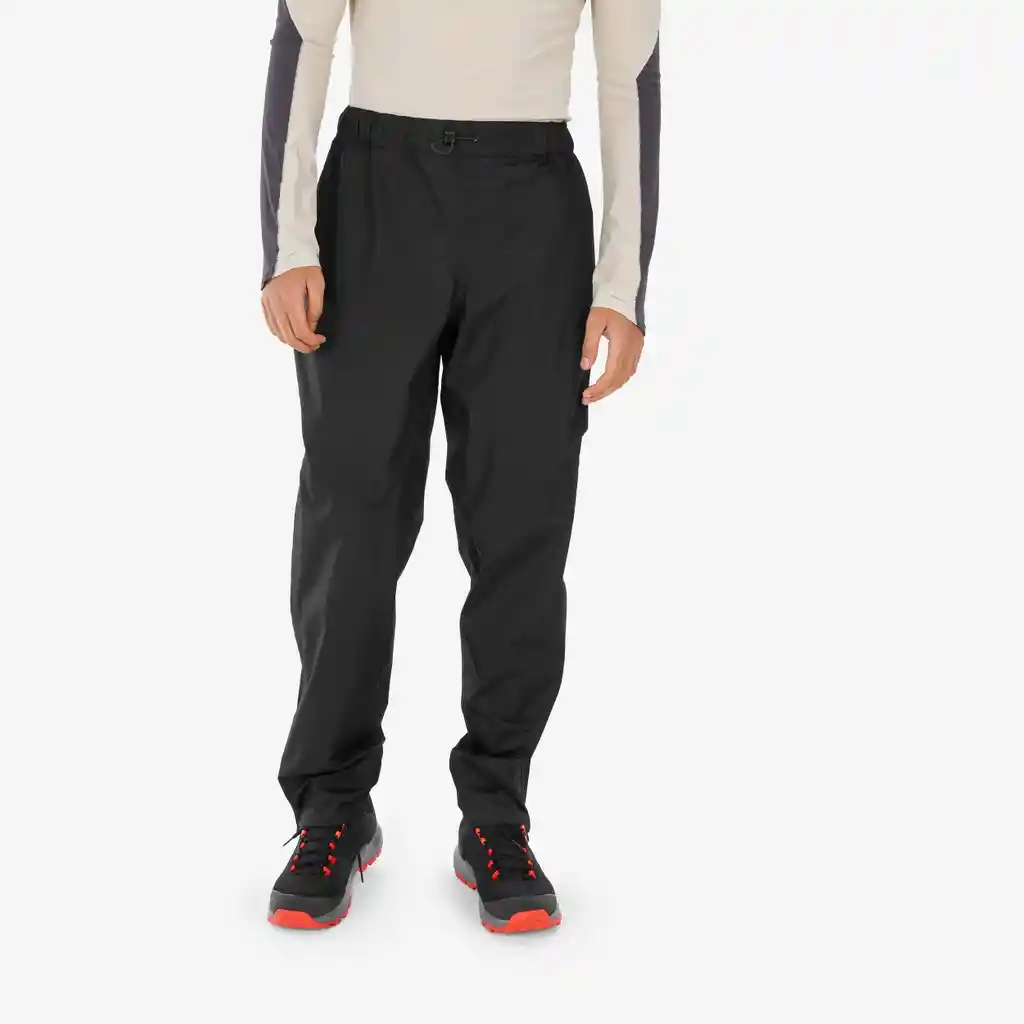 Sobrepantalón Impermeable de Senderismo Para Hombre Quechua Mh500 Negro
