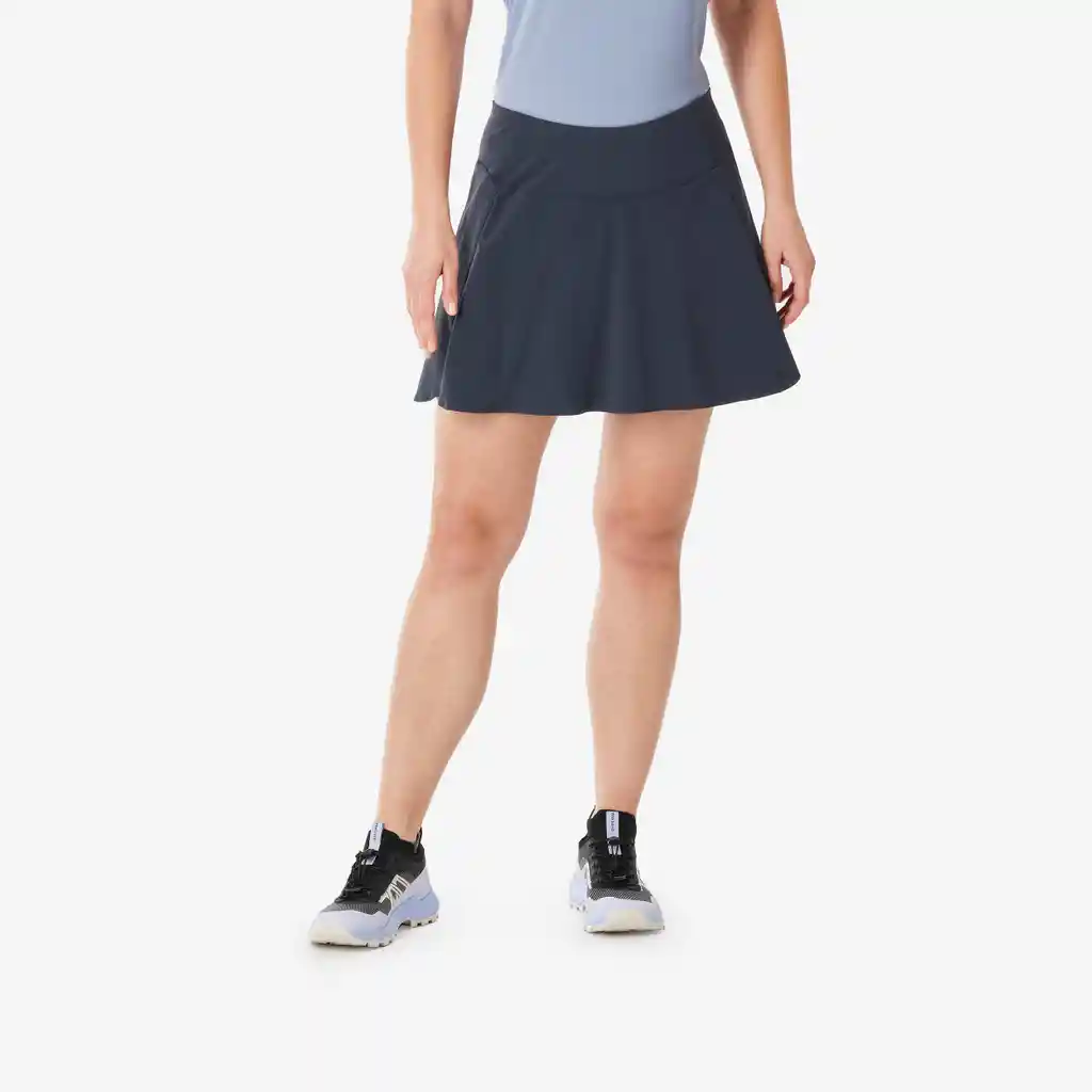 Falda-short de Senderismo Para Mujer Mh500 Azul