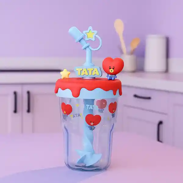 Vaso Con Pitillo Baby Tata 560 mL Serie Bt21 Miniso