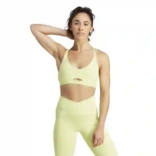 Adidas Brasier Yoga Studio Para Mujer Verde Talla Lac
