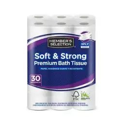 Member's Selection Papel Higiénico Triple Hoja Soft & Strong