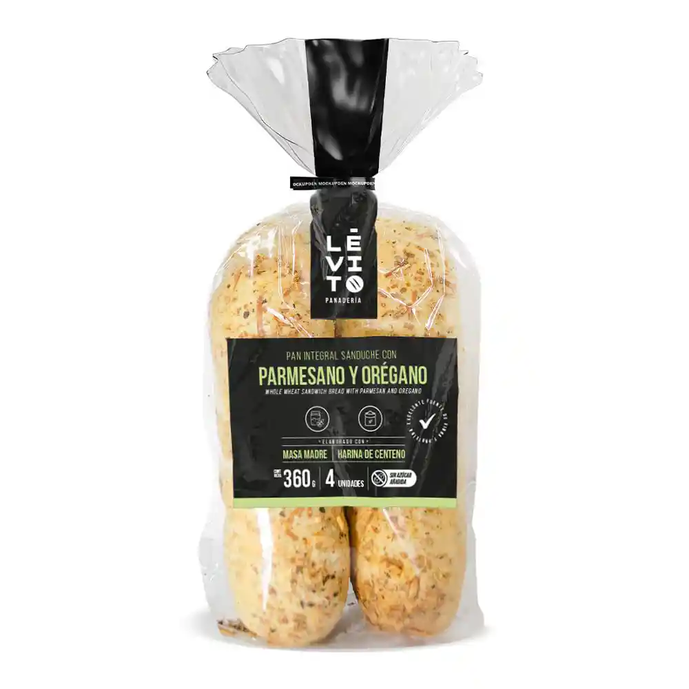 Pan Levito Integral Sándwich Orégano-parmesano