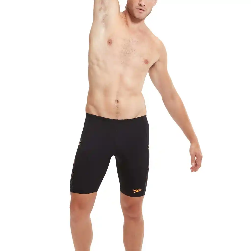 Pantaloneta de Bano Jammer Tech Panel Hombre Negro-38