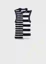 Top Zunga Marino Talla XS Mujer Mango