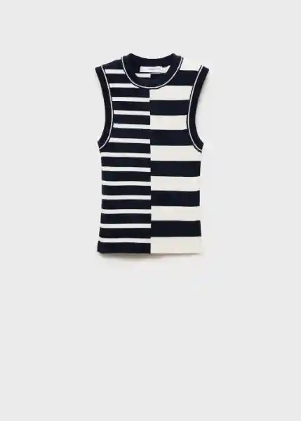 Top Zunga Marino Talla XS Mujer Mango