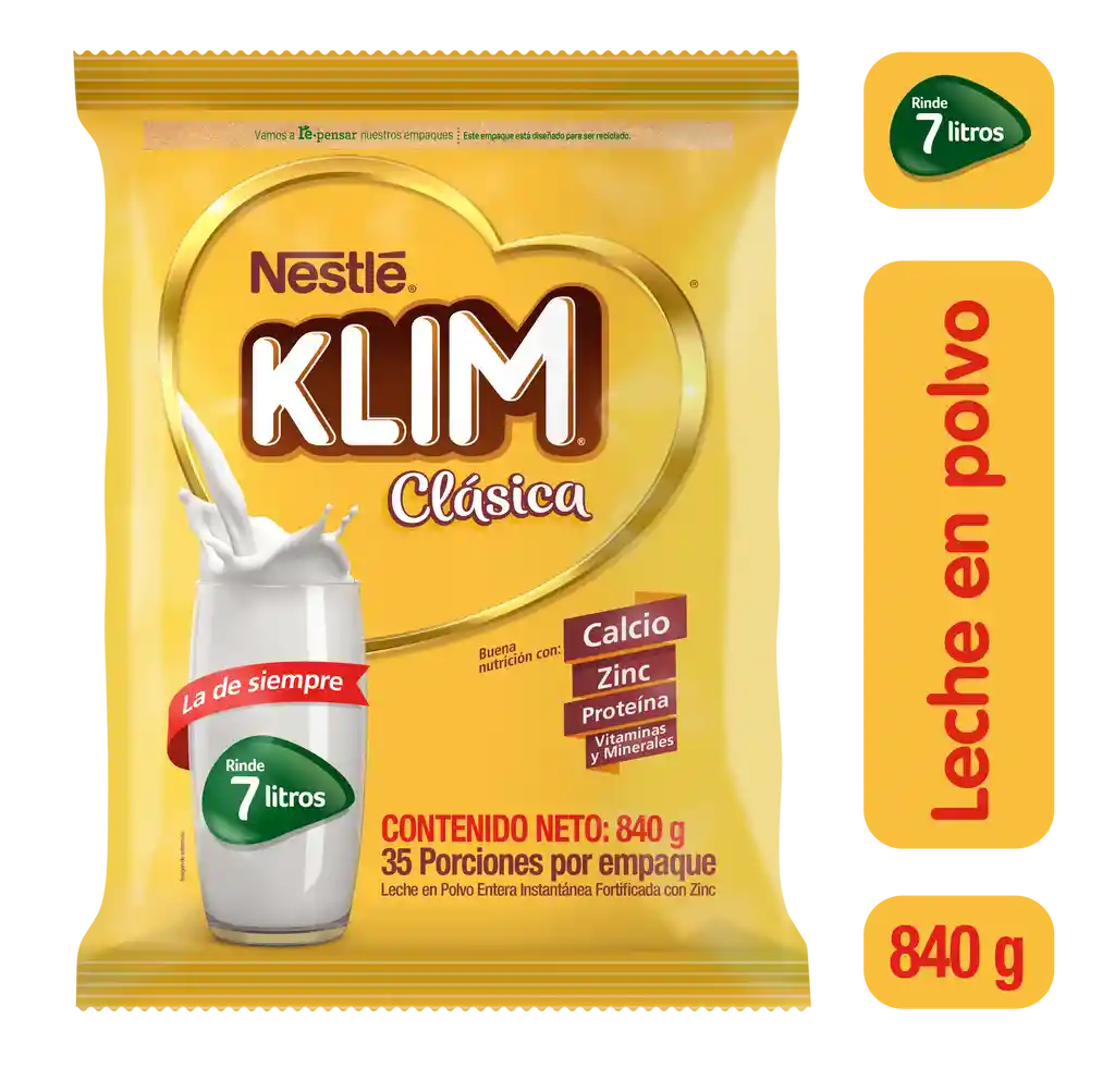 Leche en polvo KLIM Clásica x 840g