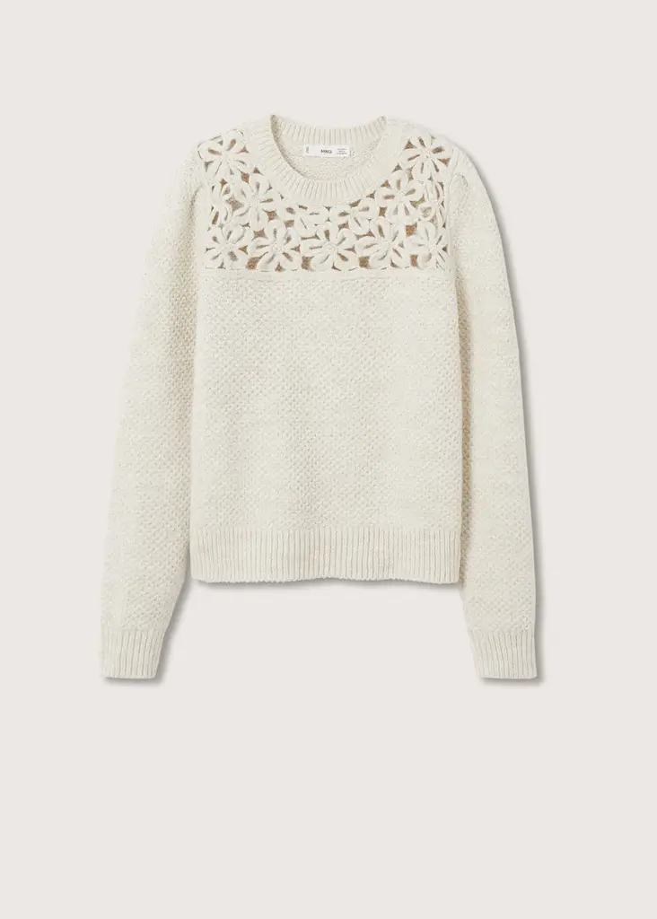 Jersey Pora Crudo Talla S Mujer Mango