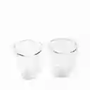 Set Vaso Doble Pared Para Licor 240 mL Ambiente Gourmet