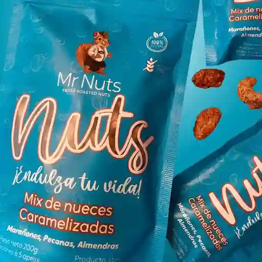 Mix de nueces caramelizadas x200g