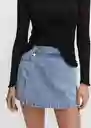 Short Skort Tejano Medio Talla M Mujer Mango