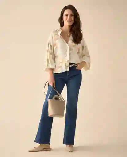 Jean Azul Rivera Medio Talla 10 671G001 Esprit