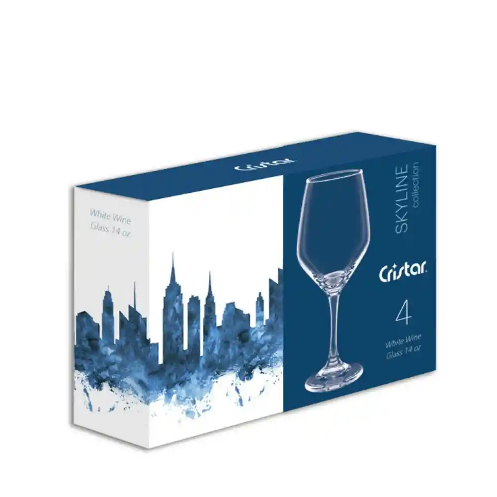 Set X 4 Copas Brunello Agua Cristar 5469el4