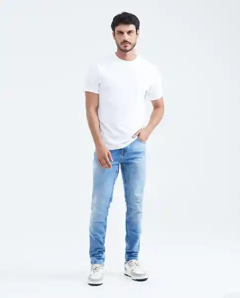 Jean Slim Fit-Famous Azul Cristalino Claro 30/32 Chevignon