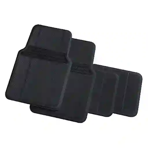 Tapete de Pvc Universal Negro 4 Piezas Majic
