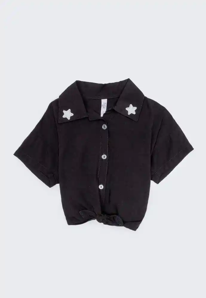 Blusa M/c 18/24mese-negro