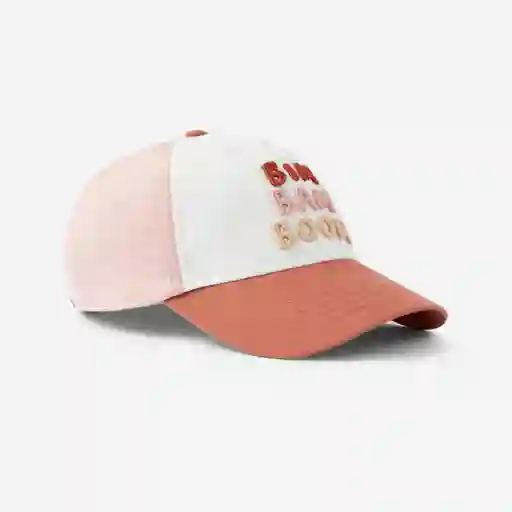 Gorra de Fitness Con Ajuste de Velcro Para Niños Domyos 500 Blanco/rosado