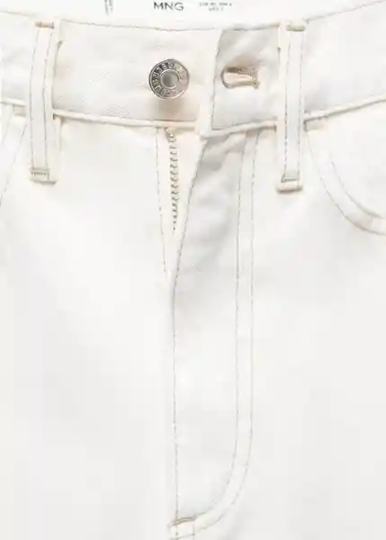 Jean Matilda Offwhite Talla 34 Mujer Mango