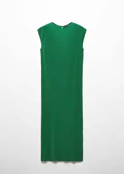 Vestido Jungla-A Verde Talla L Mujer Mango