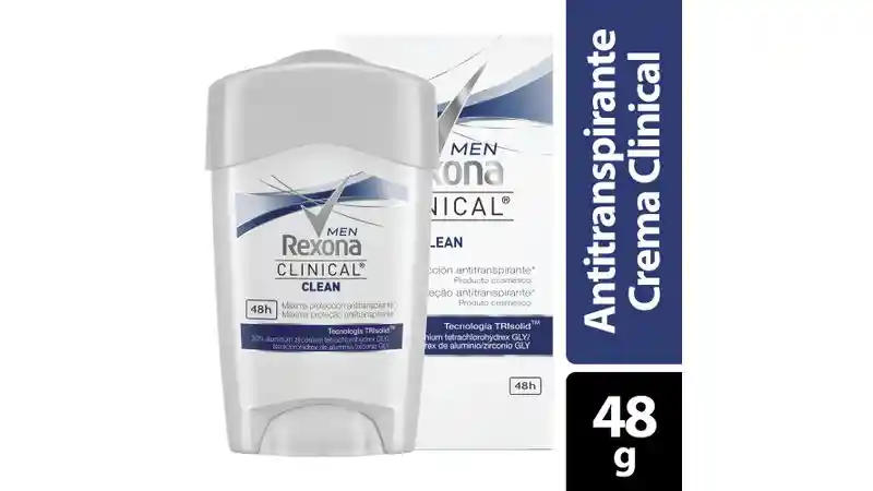Rexona Antitranspirante en Crema Clinical Clean 
