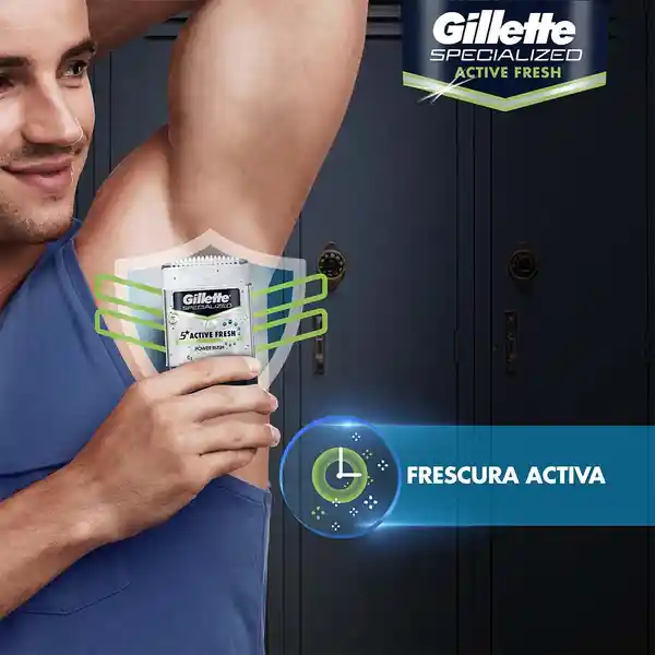 Antitranspirante en Gel Invisible Gillette Power Rush 82 g