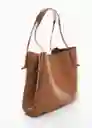 Bolso G Rodri Camel Talla 99 Mujer Mango