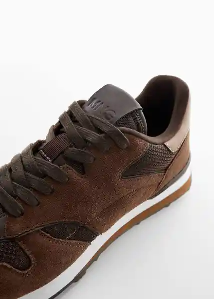 Tenis Deportivos Maratón Marrón Talla 44 Hombre Mango