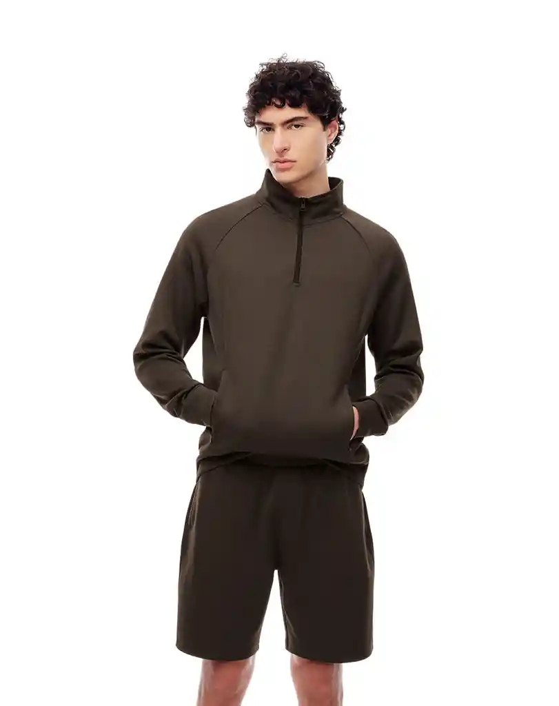 Bermuda Silueta Regular Con Bolsillos Masculino Paliwo Gef Talla S