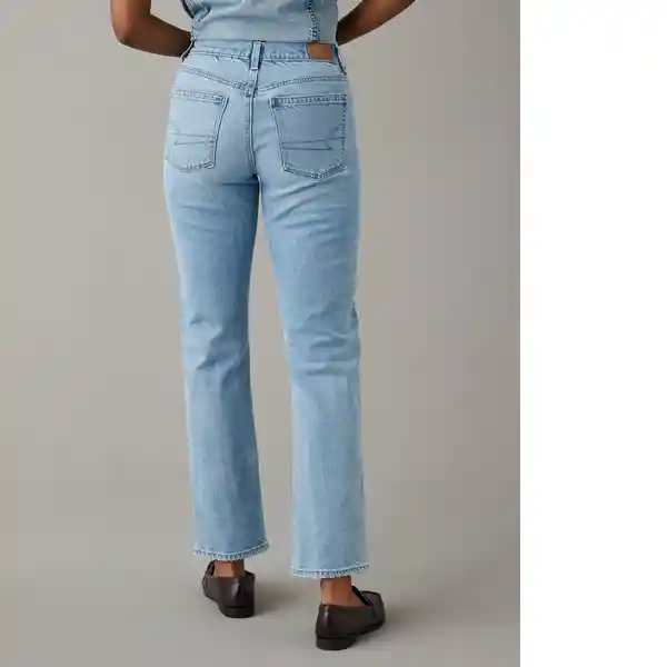 Jean Straight Mujer Azul Talla: 00 Regular American Eagle