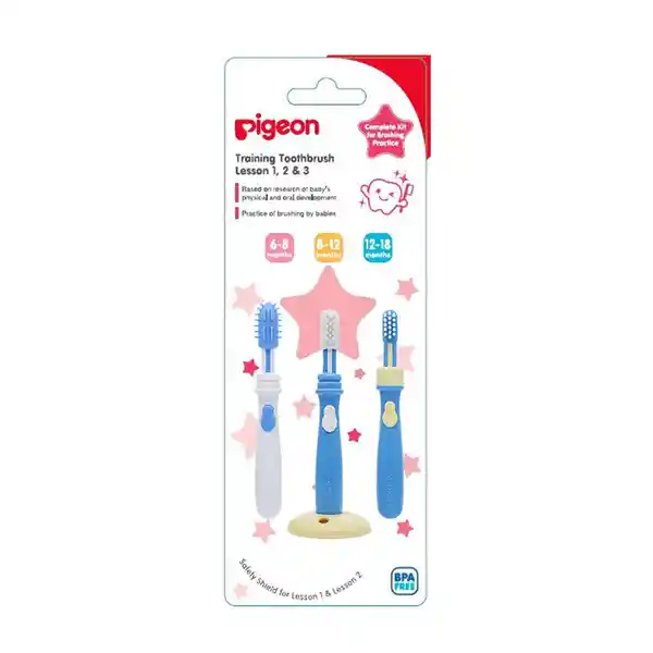 Pigeon Kit de Cepillo Dental Azul