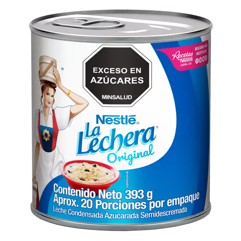 Leche condensada LA LECHERA en lata x 393g