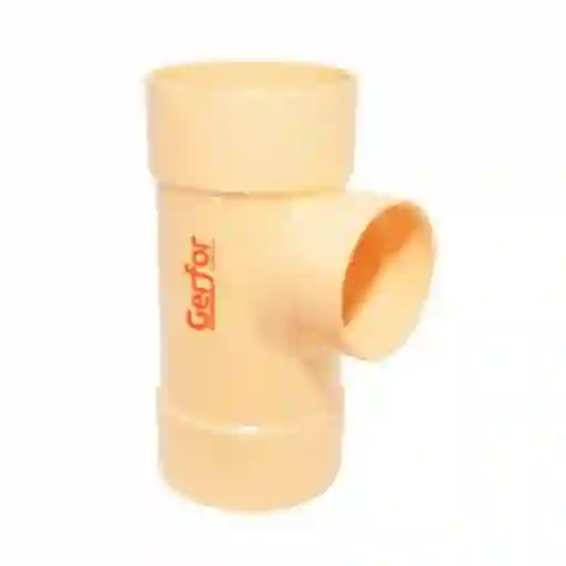 Gerfor Tee Reducida Pvc Sanitaria 3 x 2