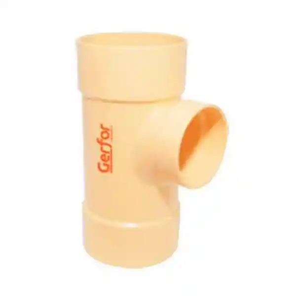 Gerfor Tee Reducida Pvc Sanitaria 3 x 2