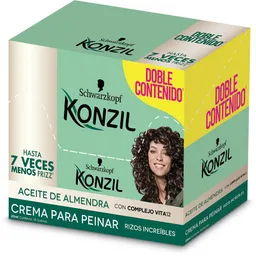 Crema Para Peinar Aceite de Almendr Konzil Verde (360 Gr)