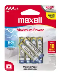 Maxell Batería Alcalina AAA LR03