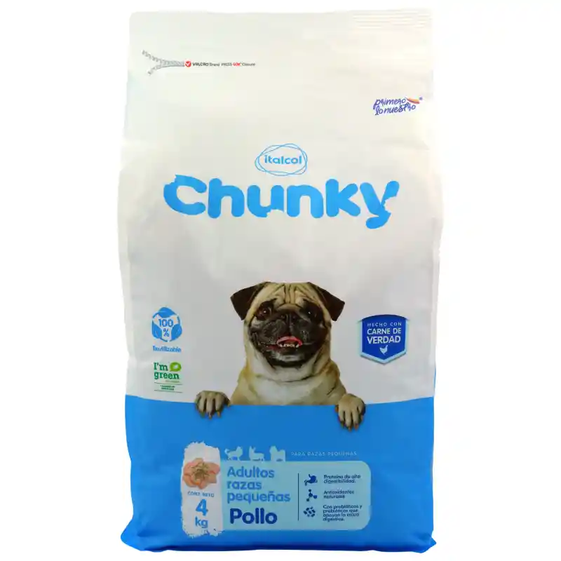 Chunky Alimento Para Perro Adulto Raza Pequeña