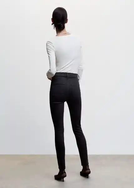 Pantalón Jean Jegging Tejano Negro Talla 32 Mujer Mango