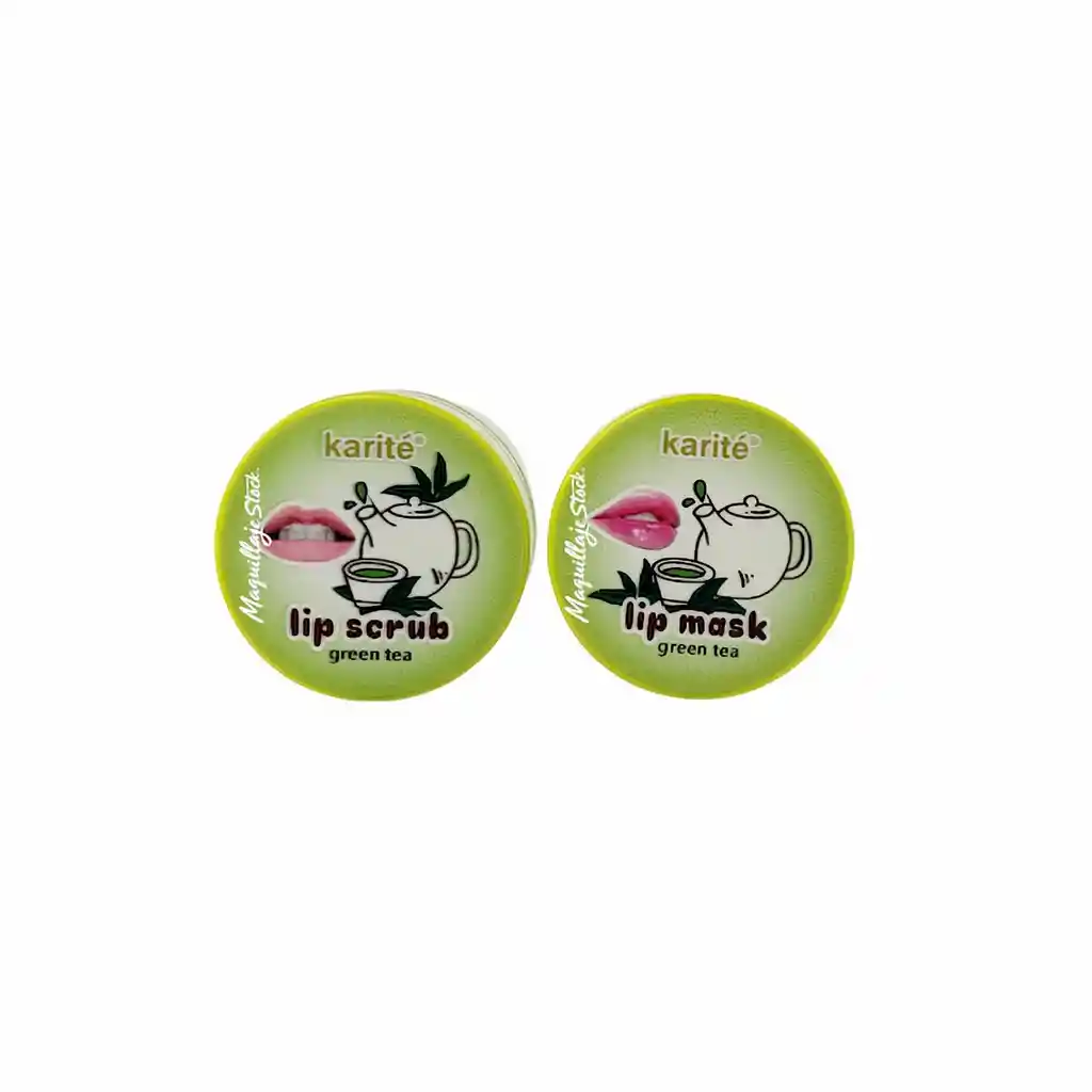Karite Kit Exfoliante + Mascarilla De Labios Green Tea