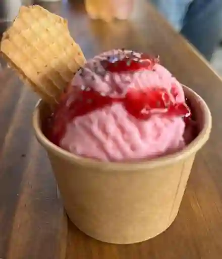 Vaso con una Bola de Helado