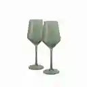 Set Copa Isa Verde 420 mL Ambiente Gourmet