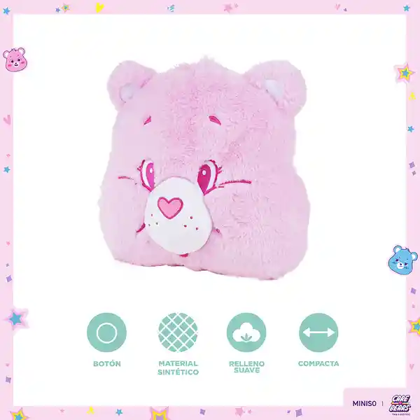 Cojín Con Forma de Cabeza Cheer Bear Serie Care Bears Miniso